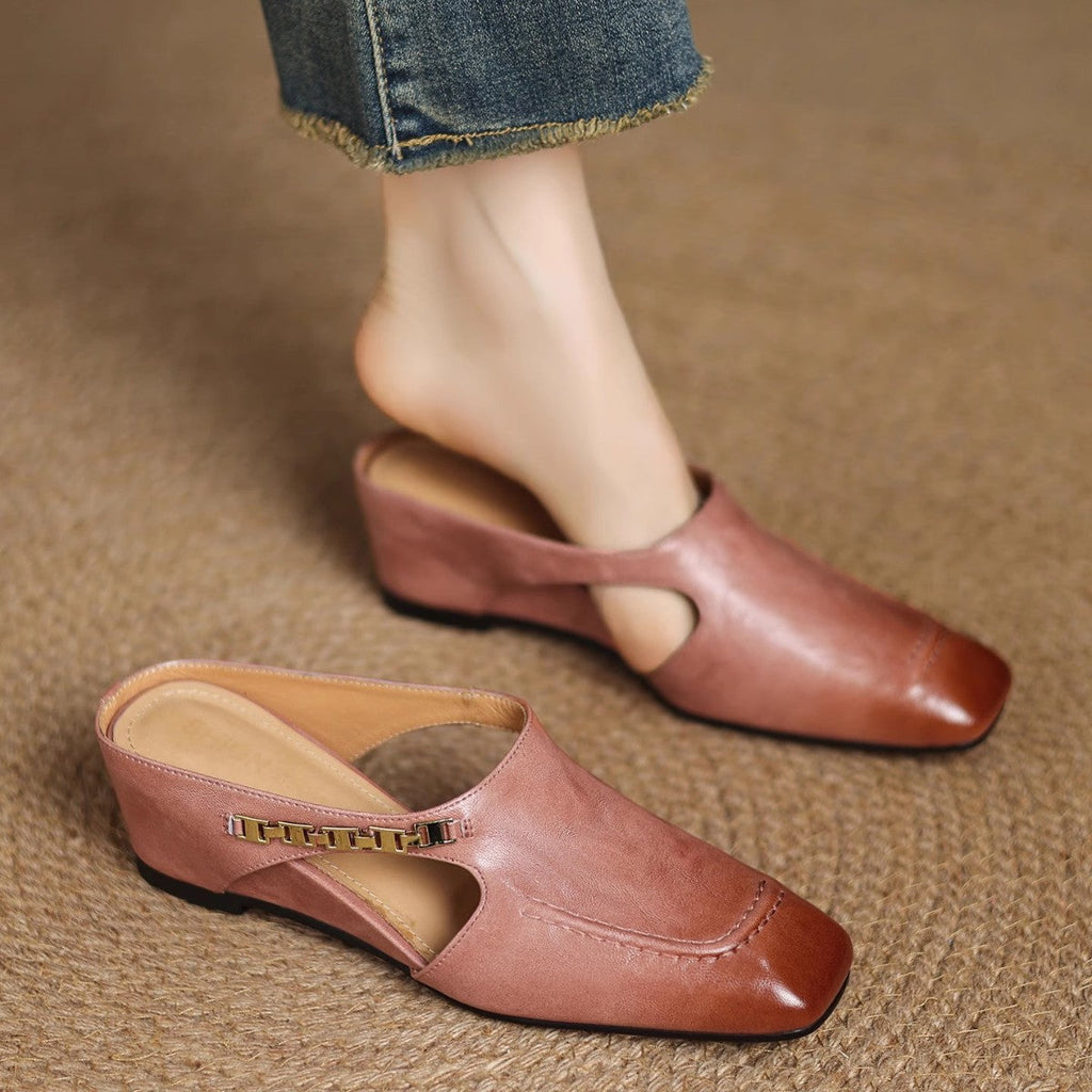 Mules de piel Hattie