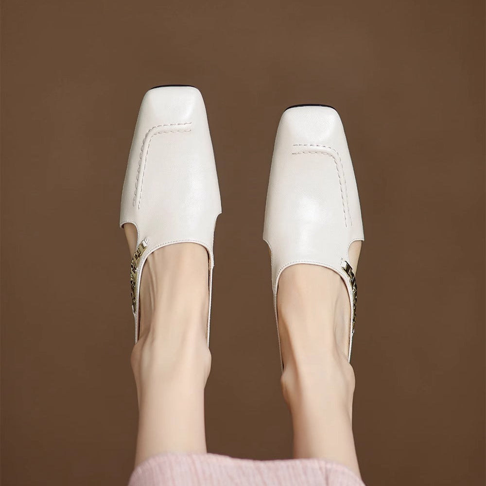 Mules de piel Hattie