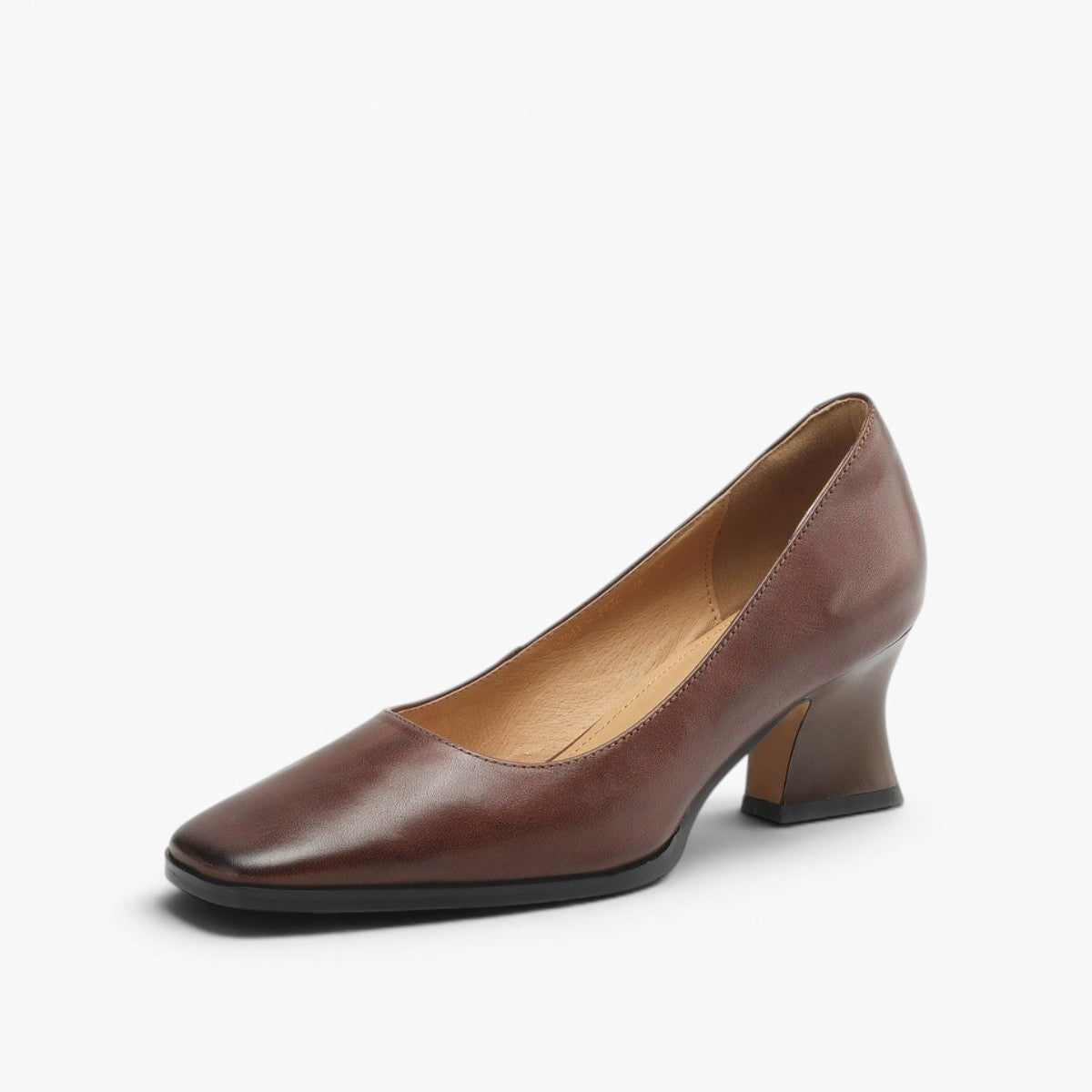Zapatos de salón de piel Theo Square-toe