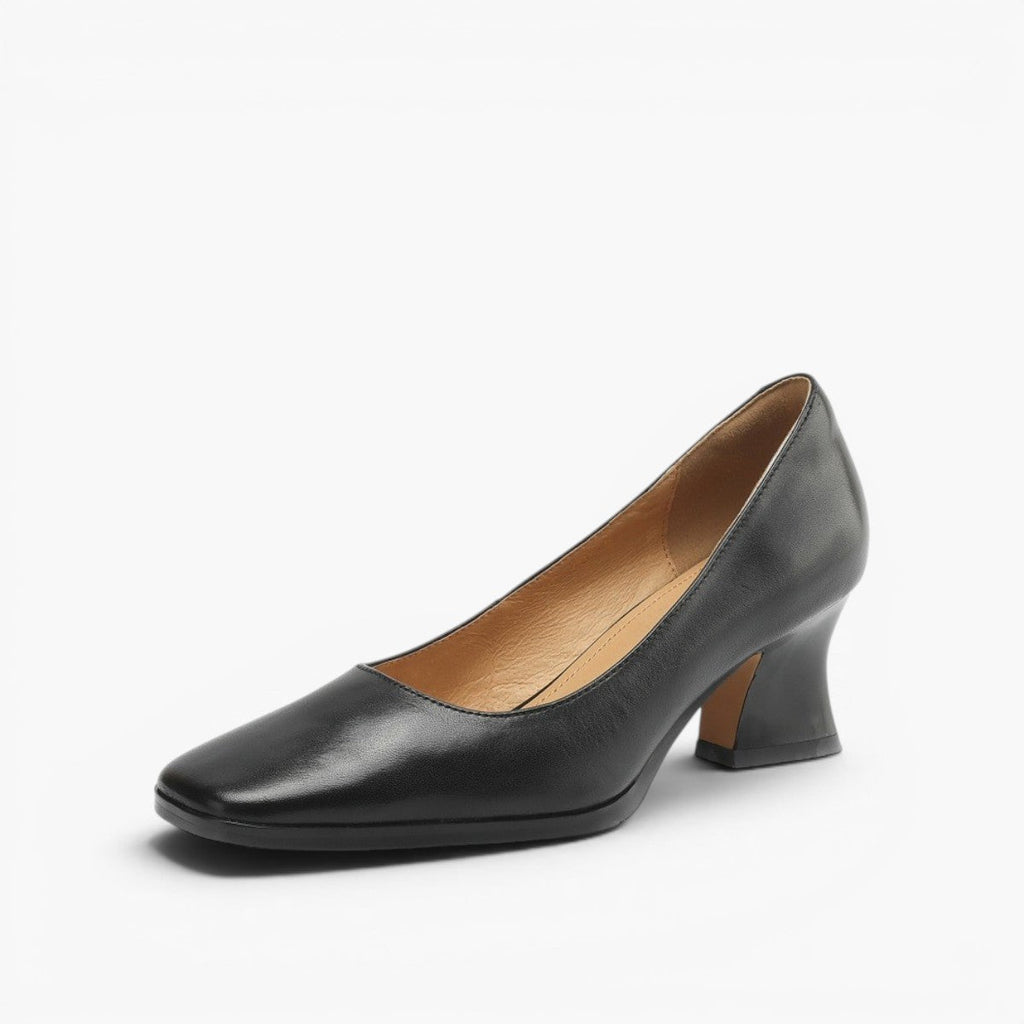 Zapatos de salón de piel Theo Square-toe