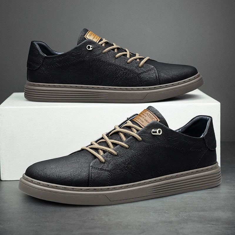 Zapatillas de piel Oxfords