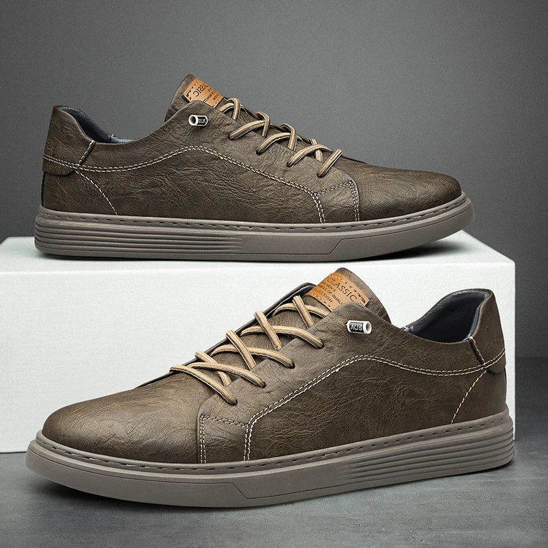 Zapatillas de piel Oxfords