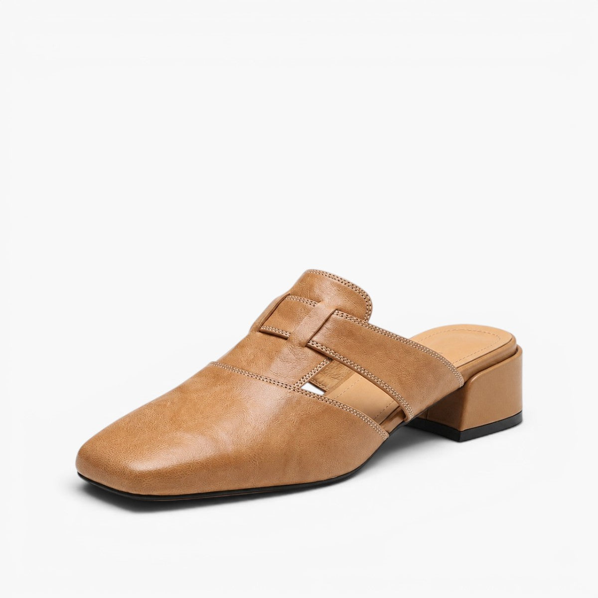Mules de piel Lawson Square-toe