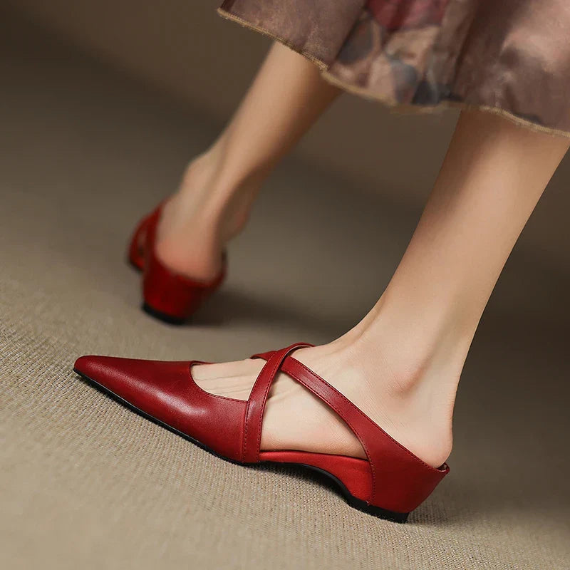 Mules de piel Goldie