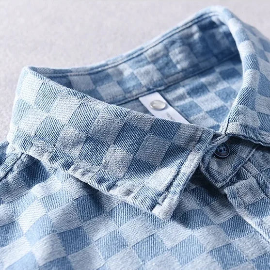 Camisa de denim Mason Checkered