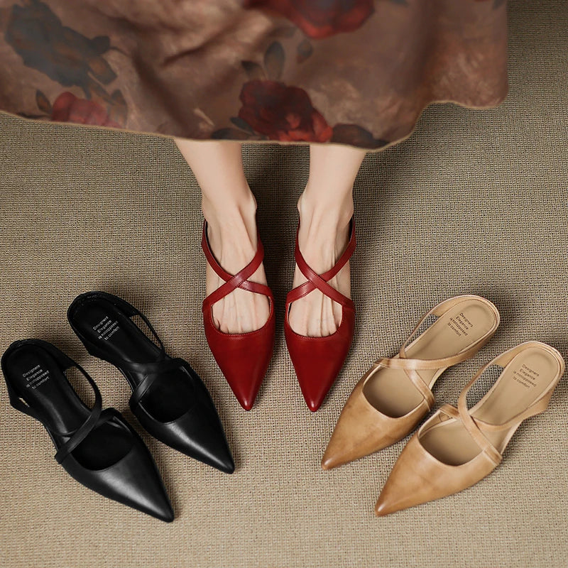 Mules de piel Goldie