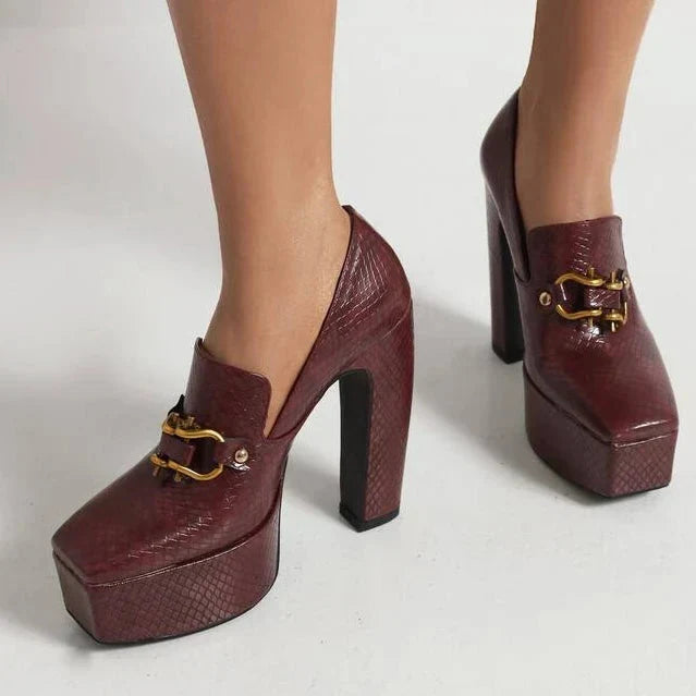 Zapatos de tacón con plataforma Alessia