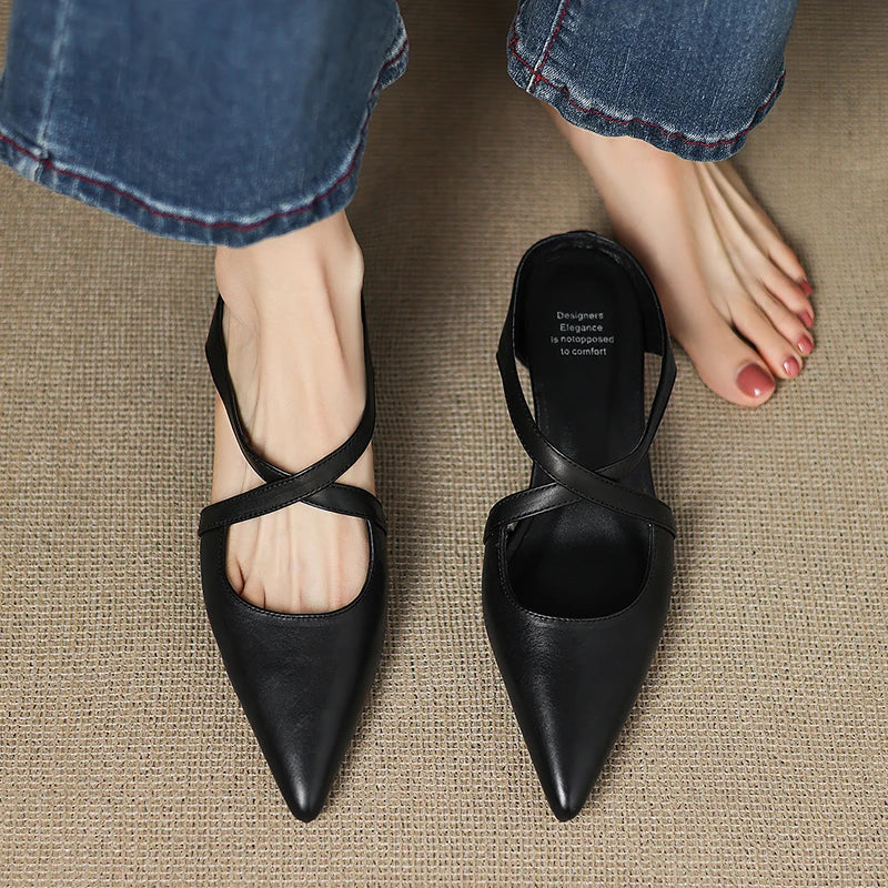 Mules de piel Goldie