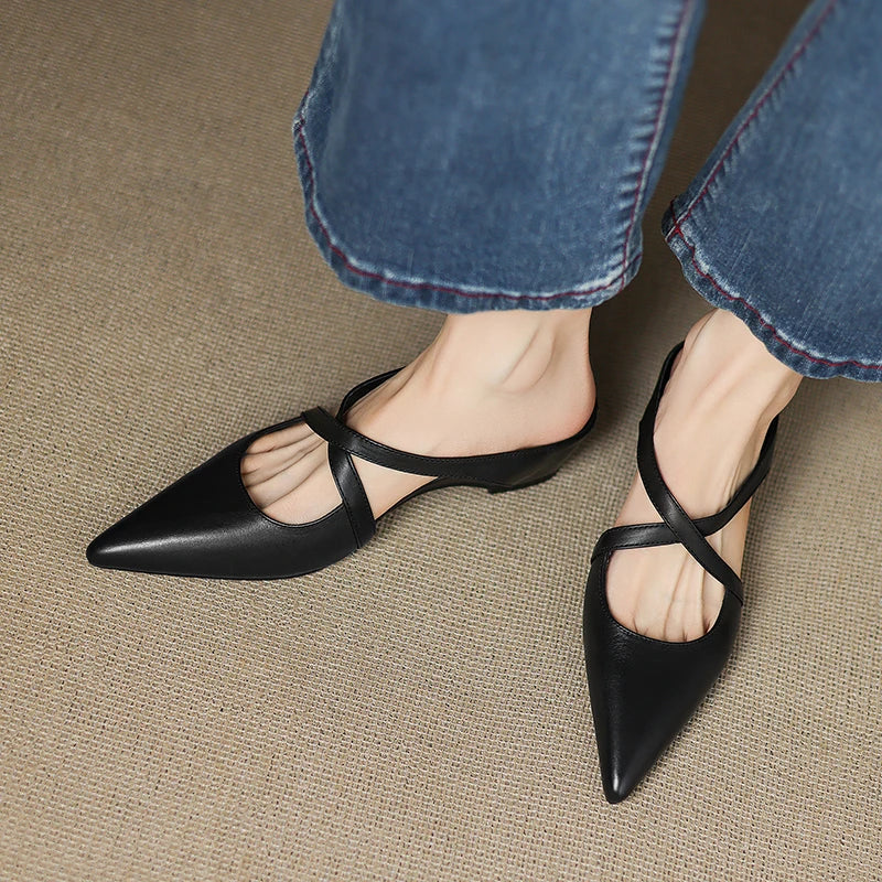 Mules de piel Goldie