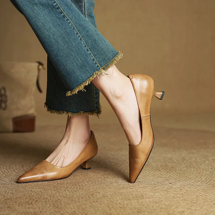 Zapatos de tacón de piel Hartley