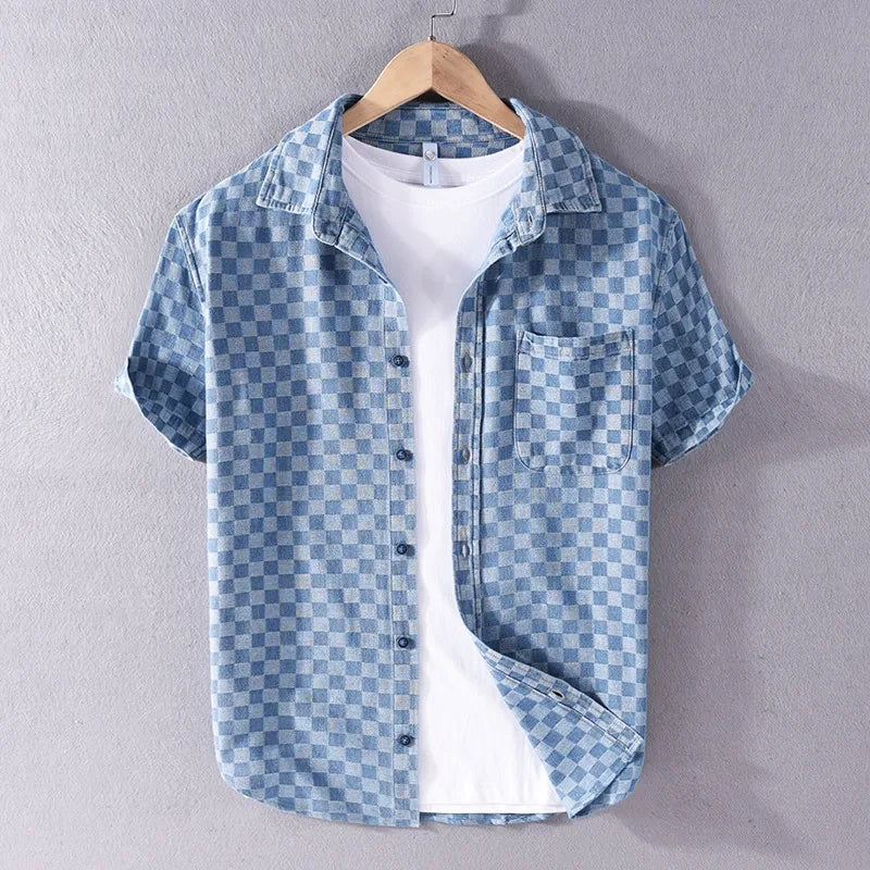 Camisa de denim Mason Checkered