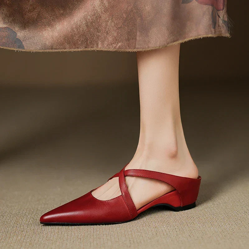 Mules de piel Goldie