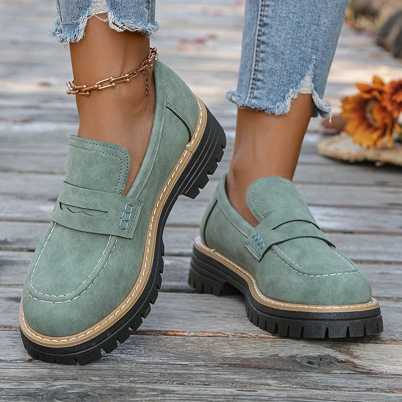 Mocasines de ante con plataforma Bromley