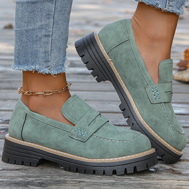 Mocasines de ante con plataforma Bromley