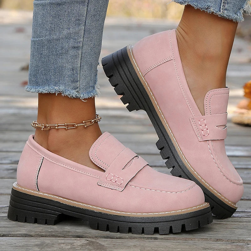 Mocasines de ante con plataforma Bromley