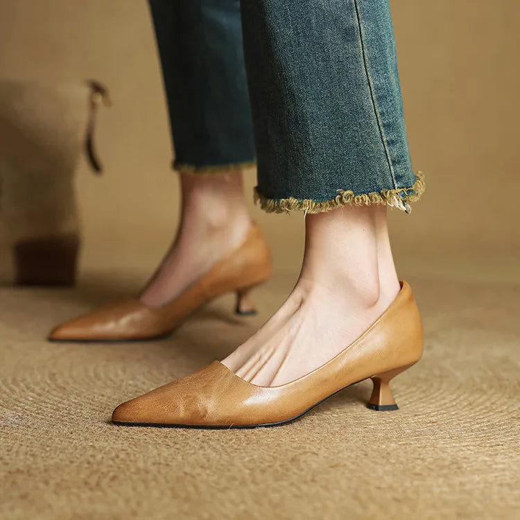 Zapatos de tacón de piel Hartley