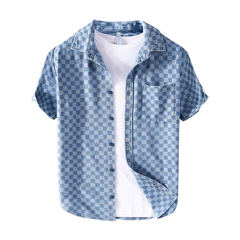 Camisa de denim Mason Checkered