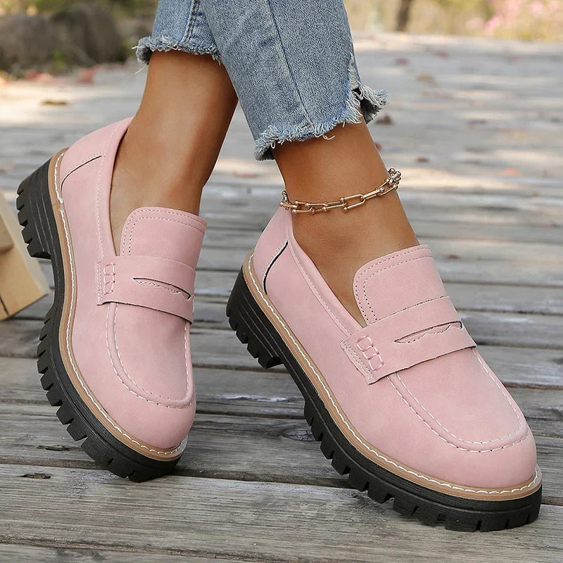 Mocasines de ante con plataforma Bromley