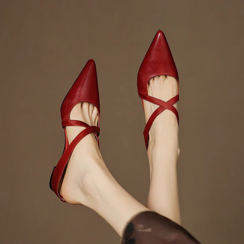 Mules de piel Goldie
