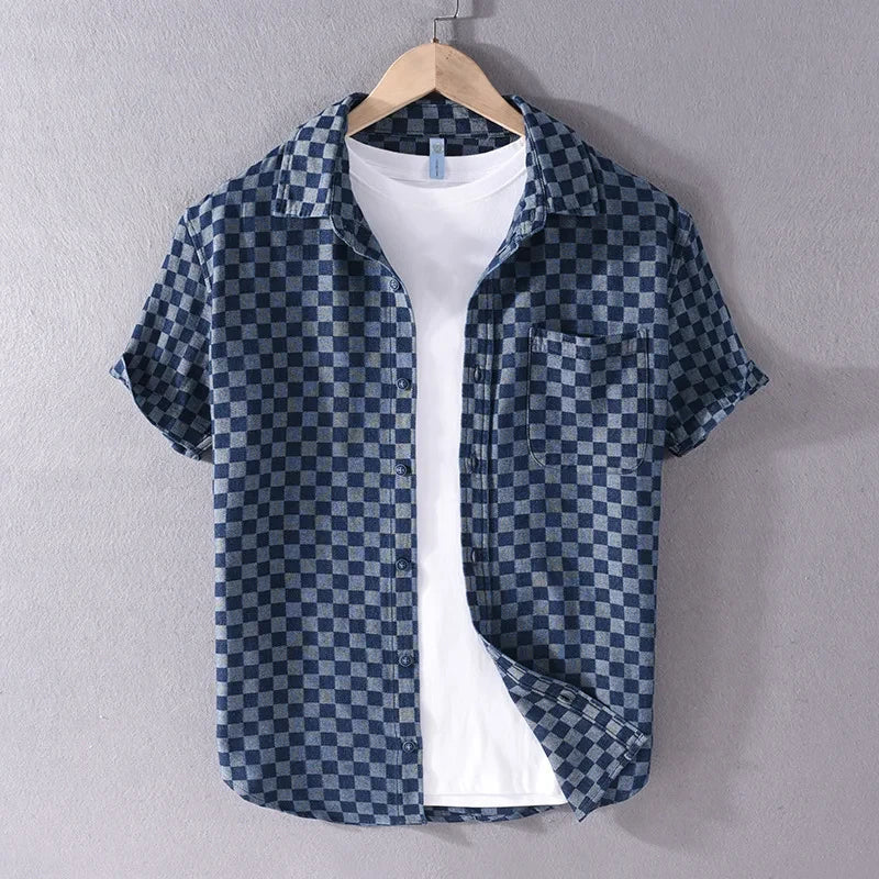 Camisa de denim Mason Checkered