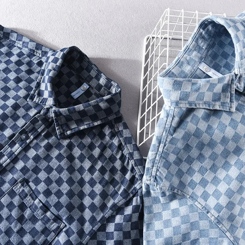 Camisa de denim Mason Checkered
