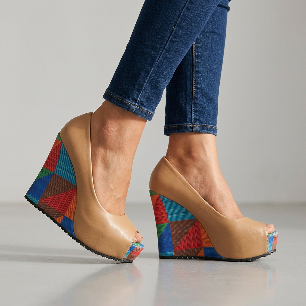 Sandalias de cuña Nina