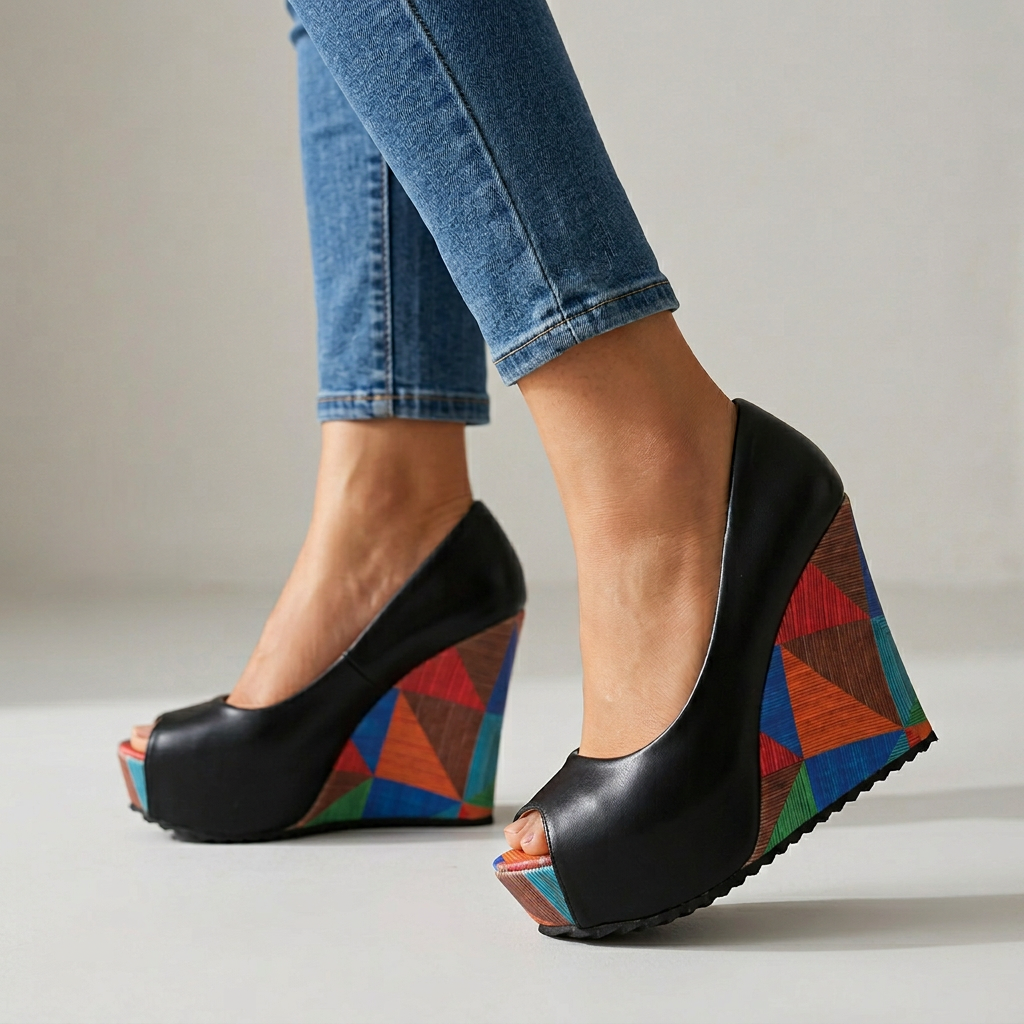 Sandalias de cuña Nina