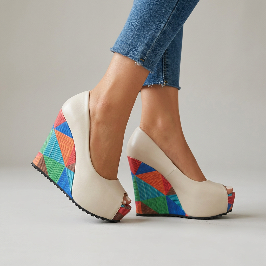 Sandalias de cuña Nina