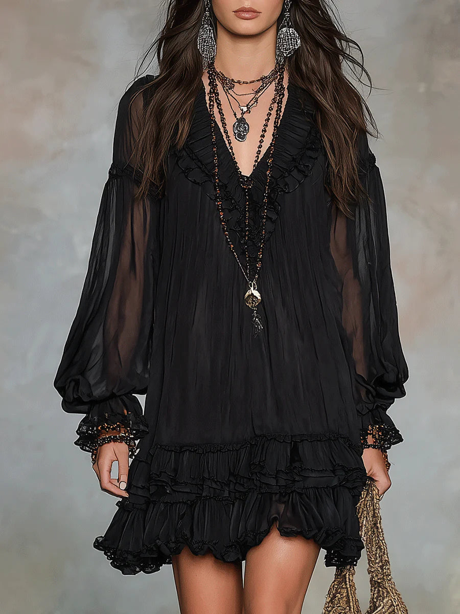 Vestido corto Elodie Flowing