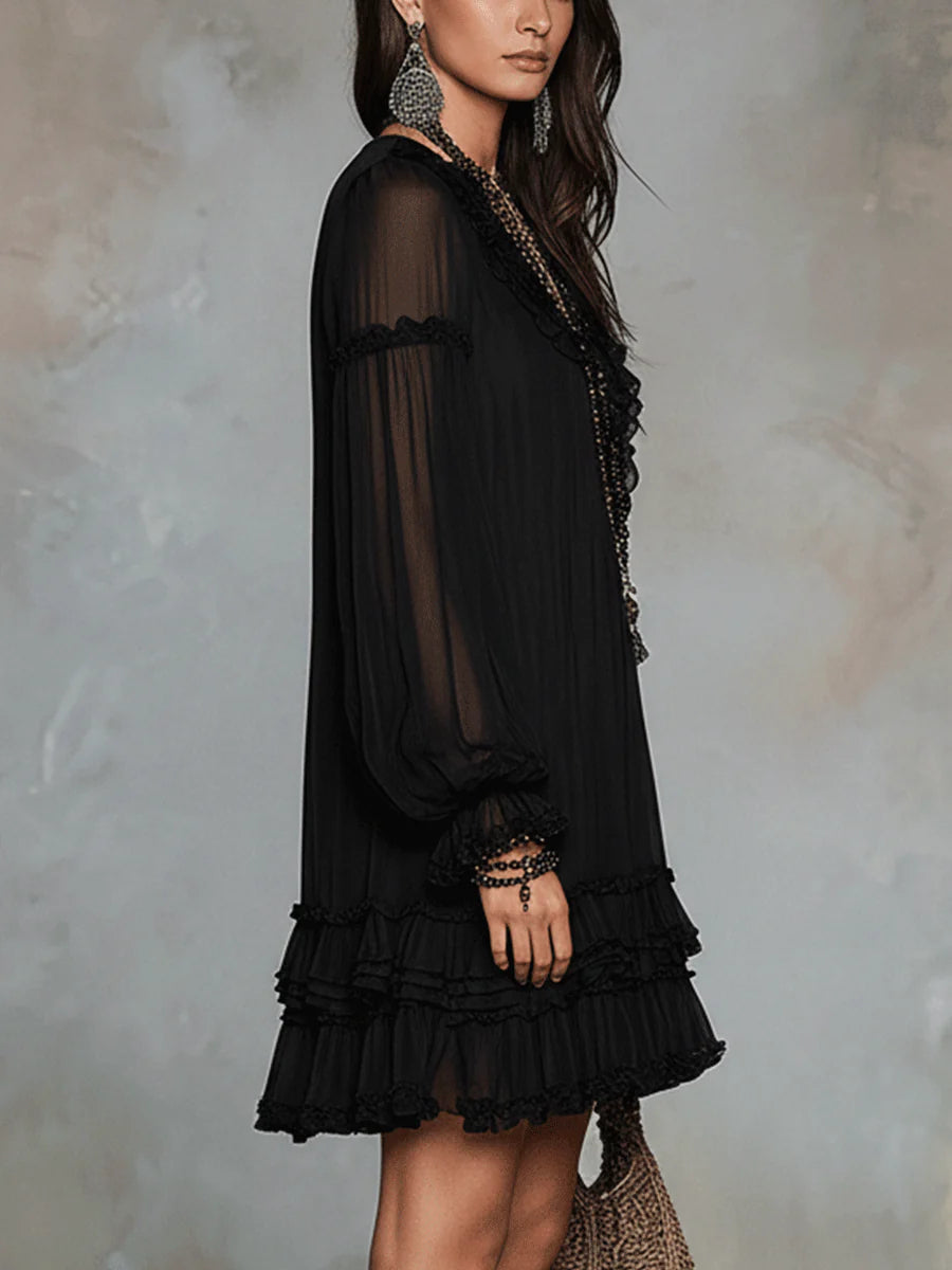 Vestido corto Elodie Flowing