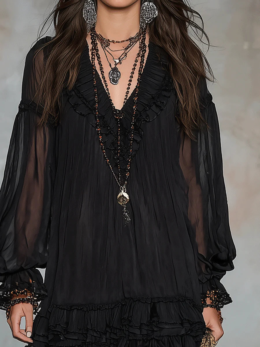 Vestido corto Elodie Flowing
