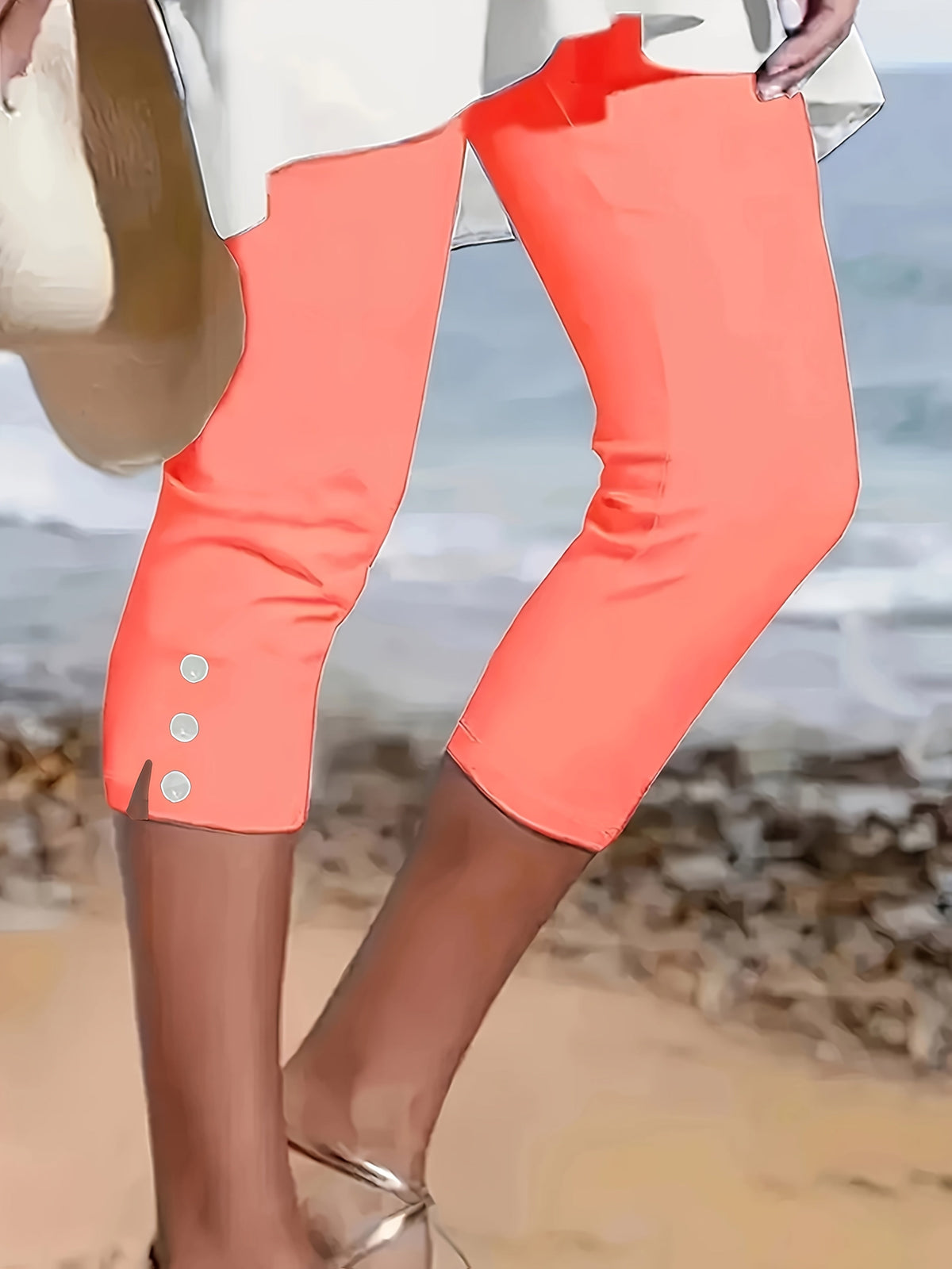Pantalón capri Clara Polished
