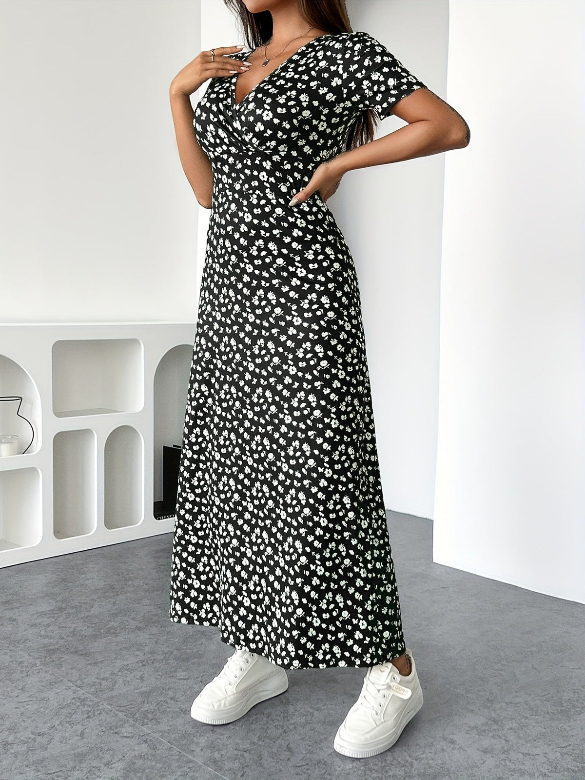 Vestido de punto Isla Ruffle