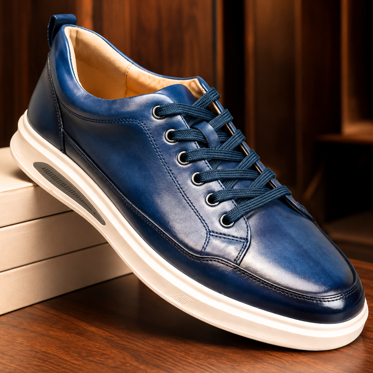 Zapatillas hecho a mano de piel Sawyer