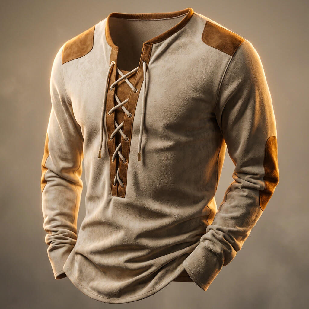 Camiseta henley Hutton Textured
