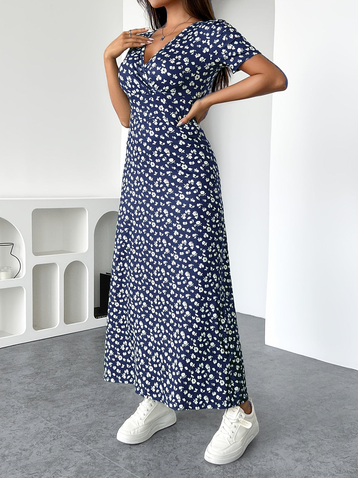 Vestido de punto Isla Ruffle