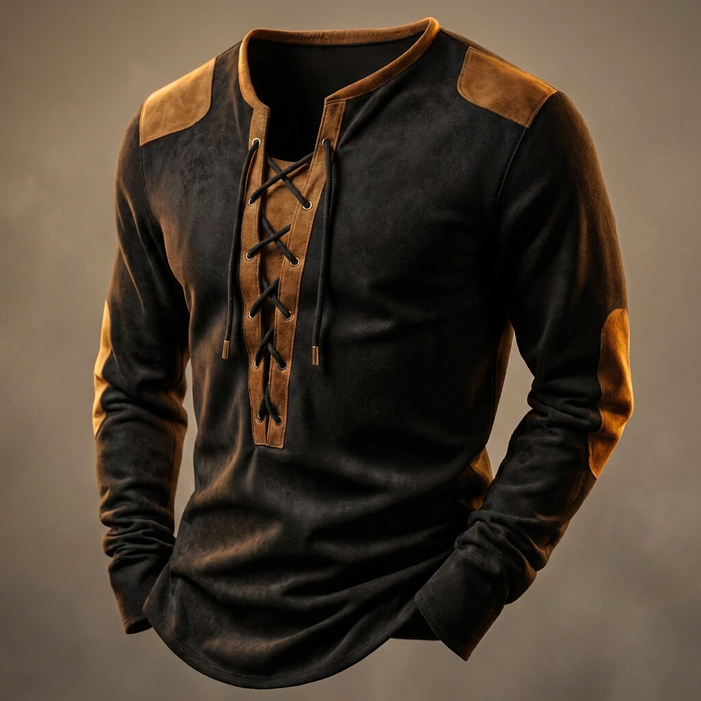 Camiseta henley Hutton Textured