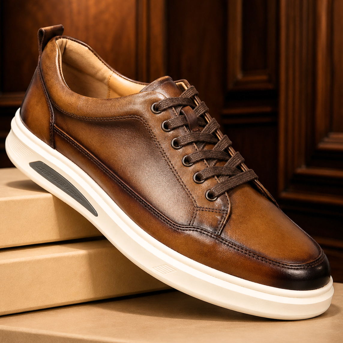 Zapatillas hecho a mano de piel Sawyer