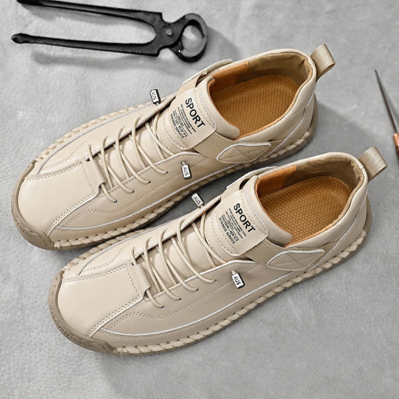 Zapatillas hecho a mano de piel Calder