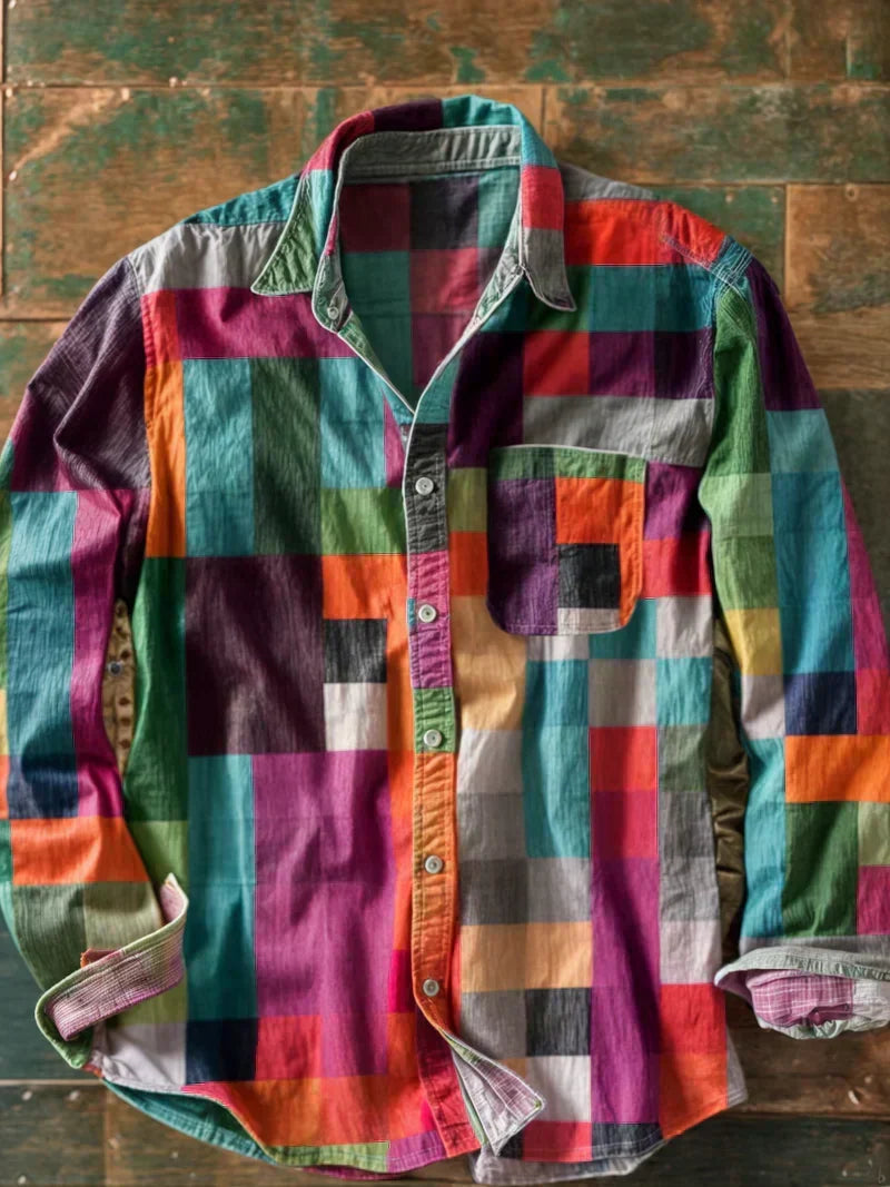 Jersey de punto Leo Patchwork