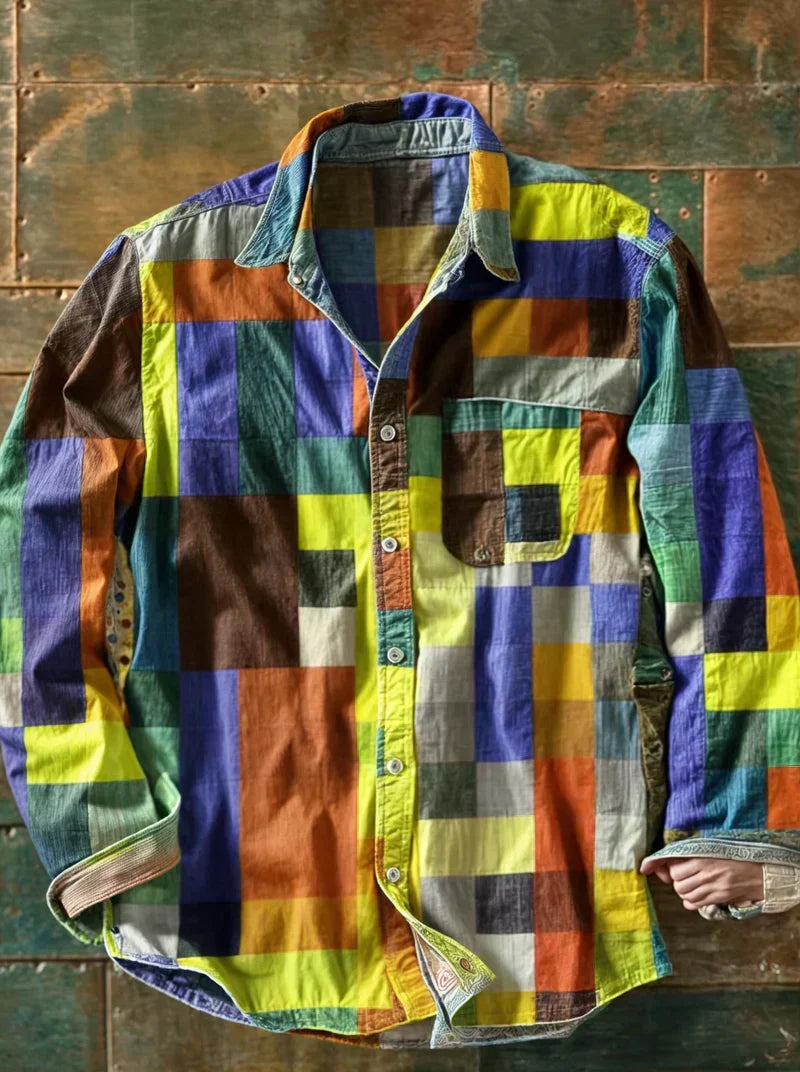 Jersey de punto Leo Patchwork