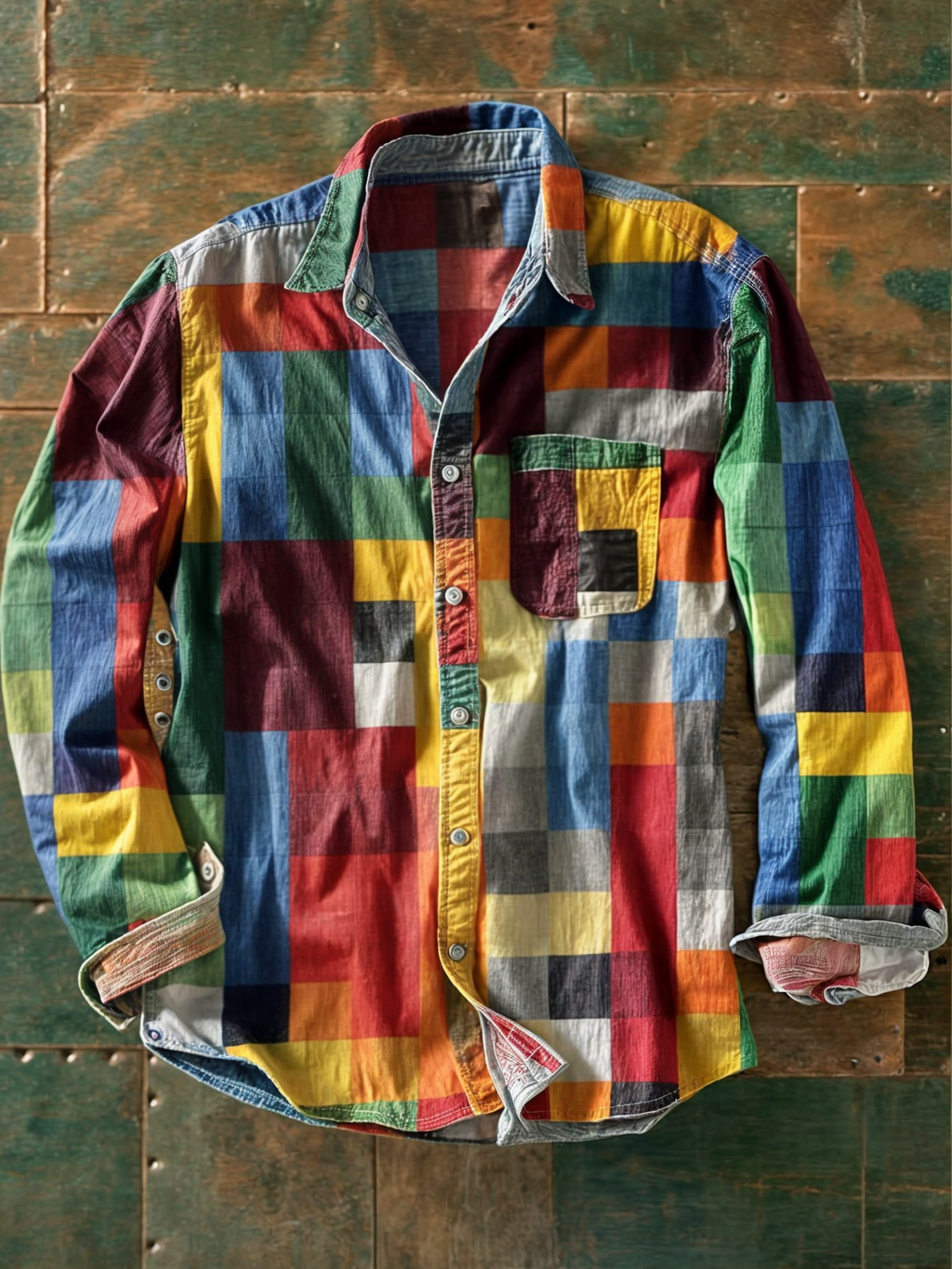 Jersey de punto Leo Patchwork