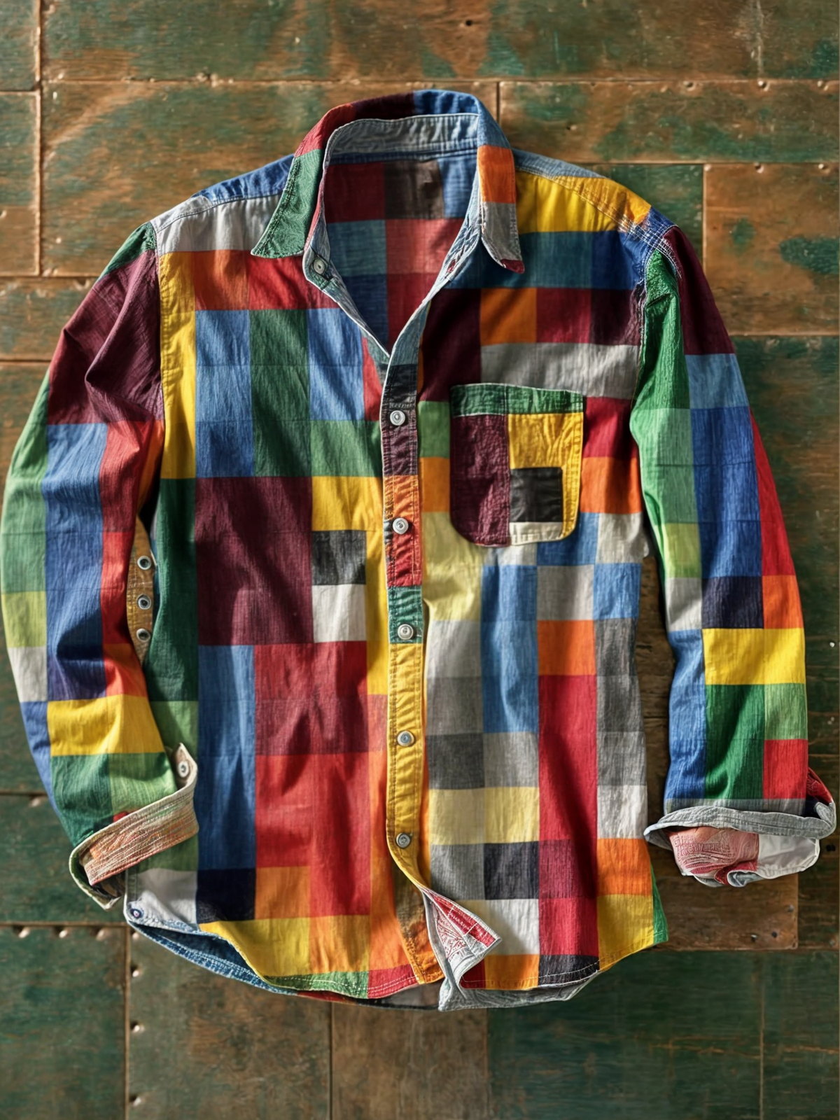 Jersey de punto Leo Patchwork