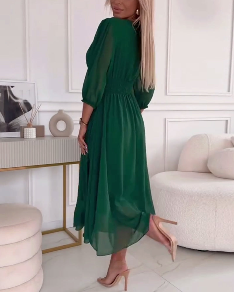Vestido midi Mira Waisted