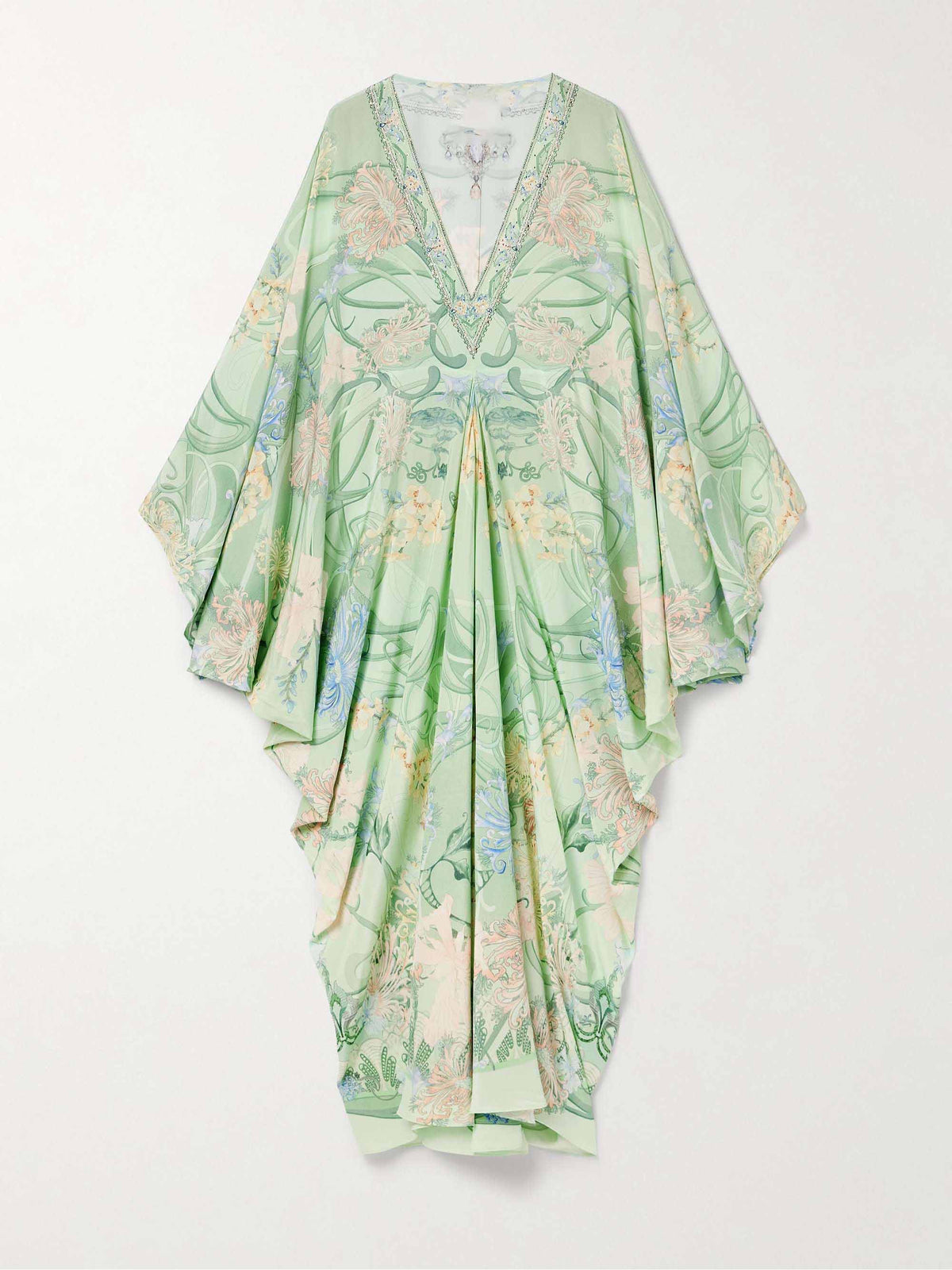 Vestido midi oversize de flores Unique