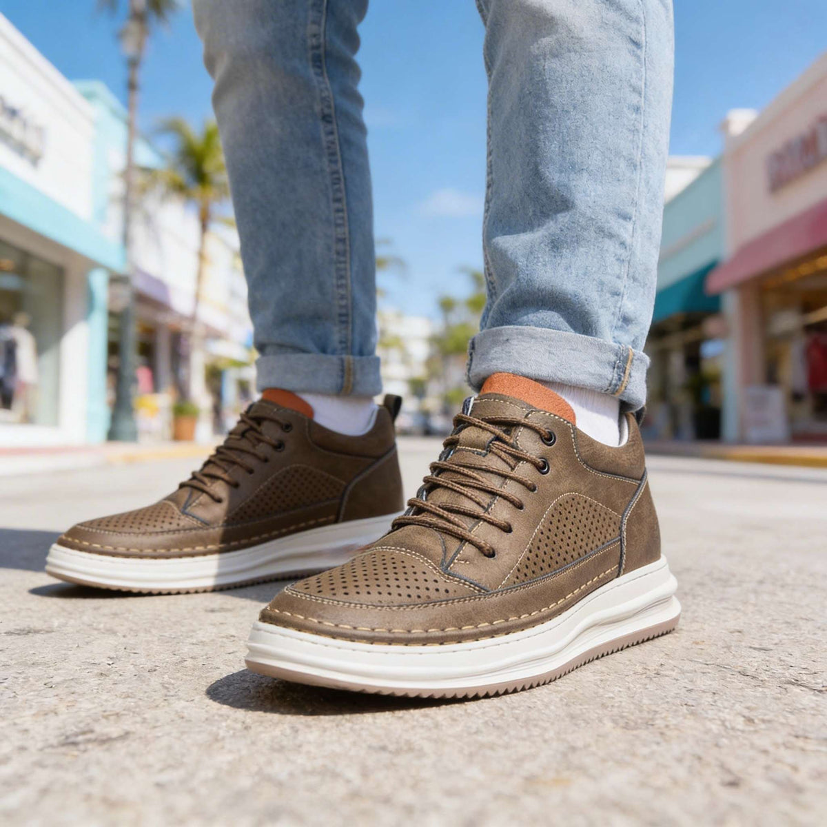 Zapatillas de piel Rex Breeze