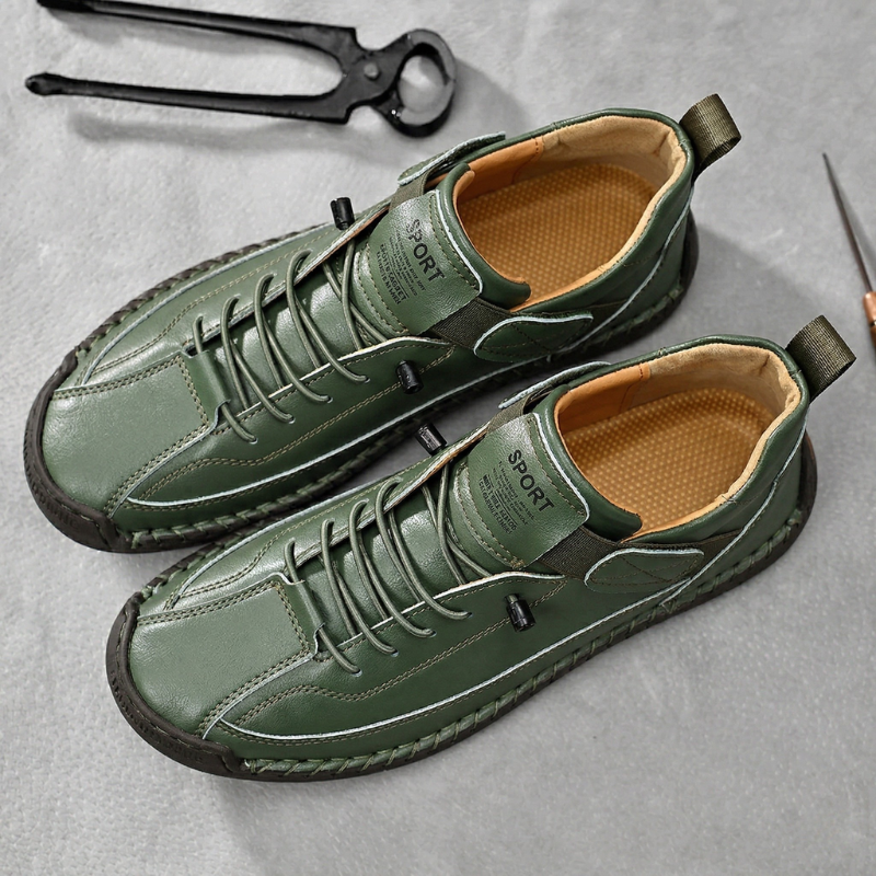 Zapatillas hecho a mano de piel Calder