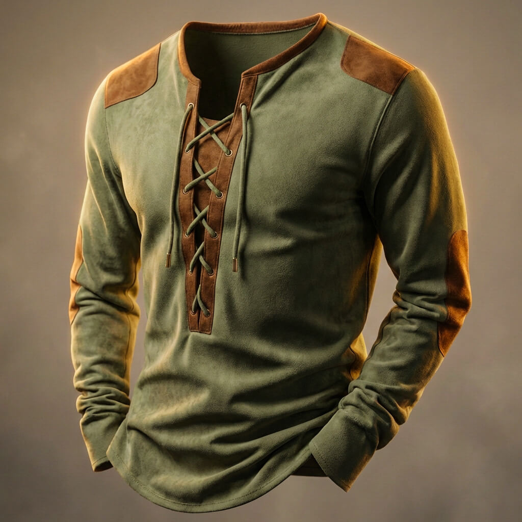 Camiseta henley Hutton Textured