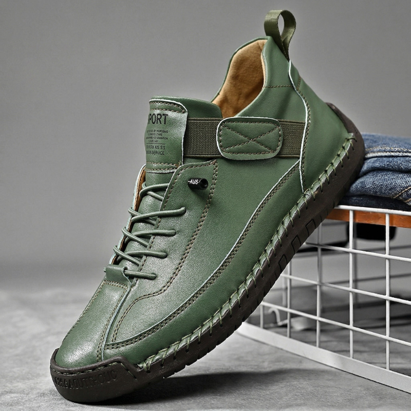 Zapatillas hecho a mano de piel Calder
