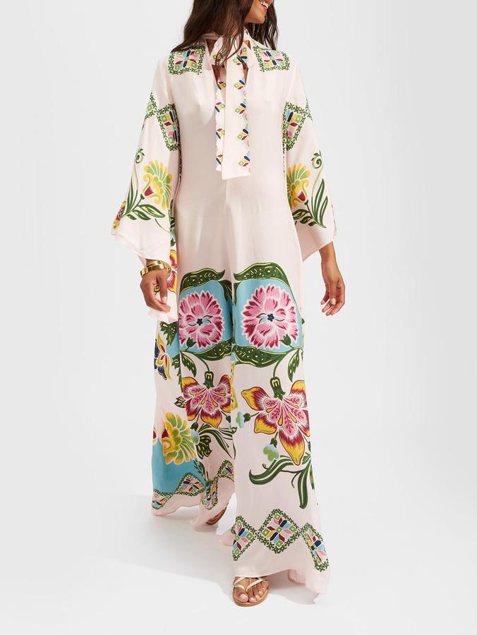 Vestido largo estampado de flores Exquisite Sunshine